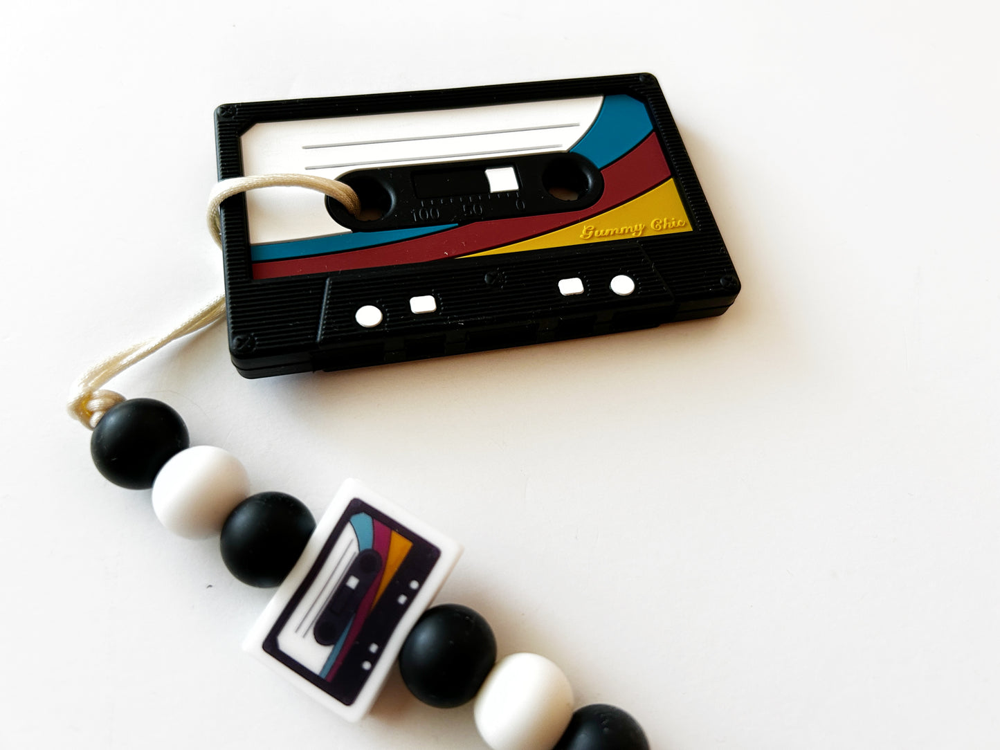 80's & 90's Inspired Limited Edition Cassette Baby Teether: Safe & Stylish Teething Aid
