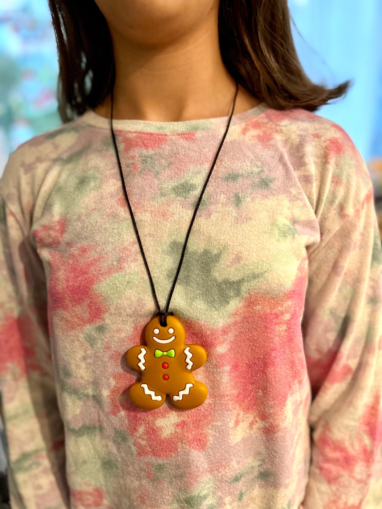 Christmas Gingerbread Cookie Teether: Festive Sensory Chew for New Moms & Babies