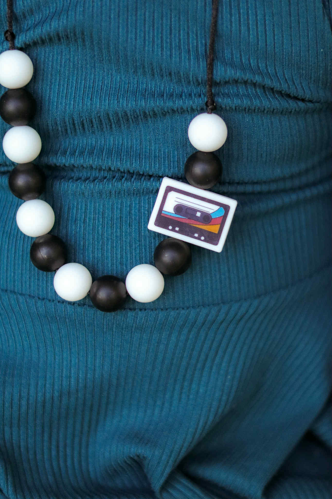 Cassette Tape Sensory Necklace Jewelry for Boys and Girls