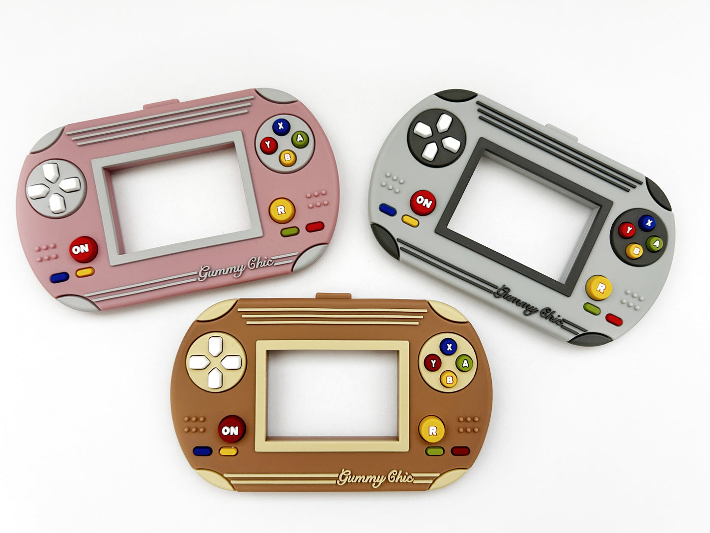 Gummy Chic Video Game Silicone Teether: Nostalgic & Safe Choice