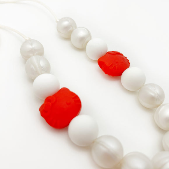 Red Kitty Silicone Chewlery