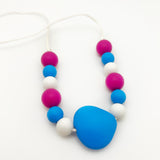 Blue and Pink Sensory Necklace