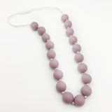 Mauve Beaded Chewlery  Necklace
