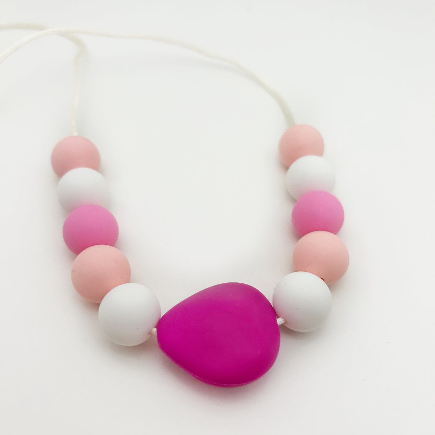 Bubble Pink Sensory Necklace - Chewable Sensory Jewelry for Kids | BPA-Free Silicone Beads