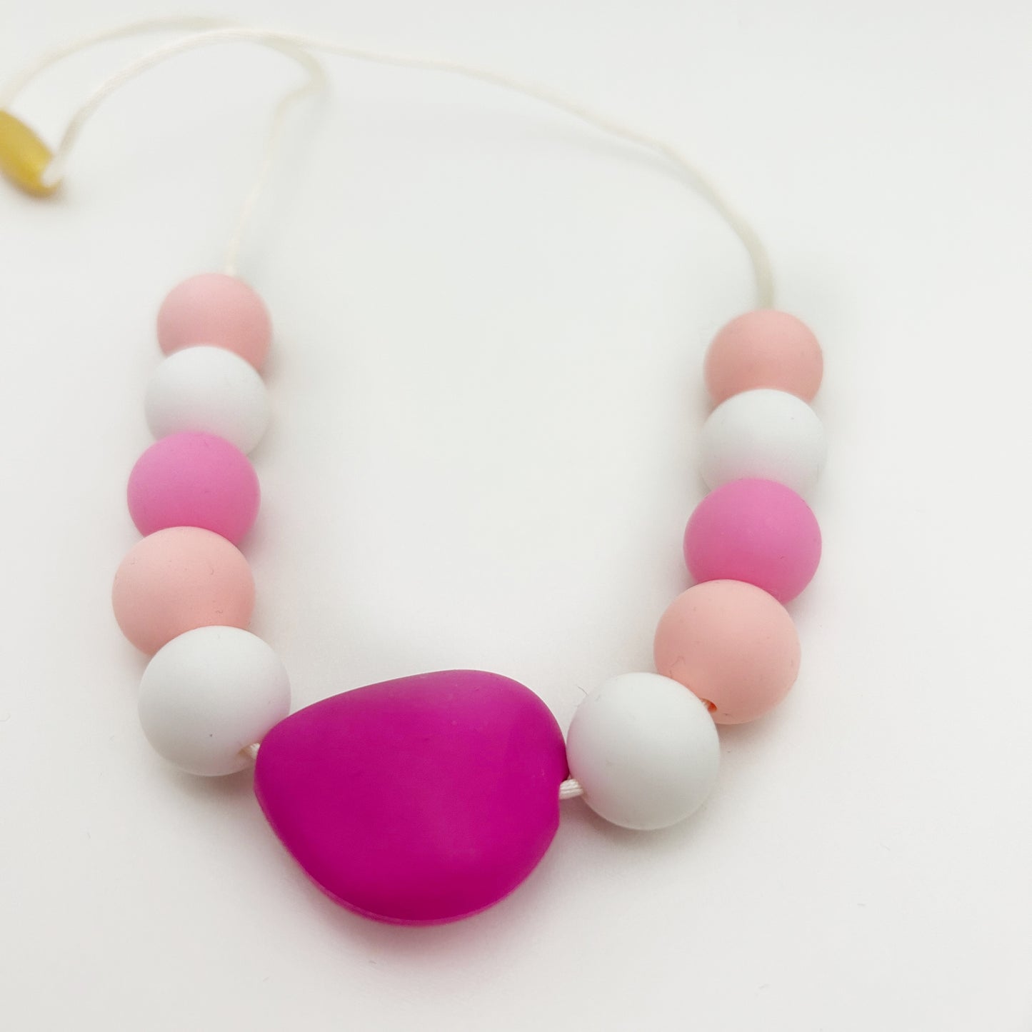 Bubble Pink Sensory Necklace - Chewable Sensory Jewelry for Kids | BPA-Free Silicone Beads