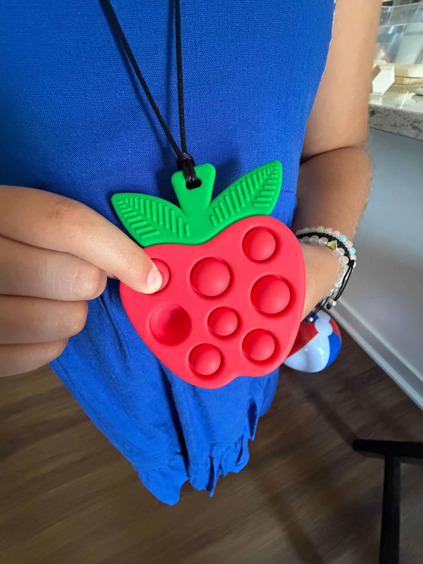 Bunny Phone Pop It Silicone Teether | Sensory Fidget Pendant