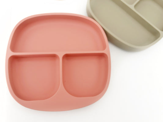 Silicone Suction Divided Plates for Mess-Free Meals