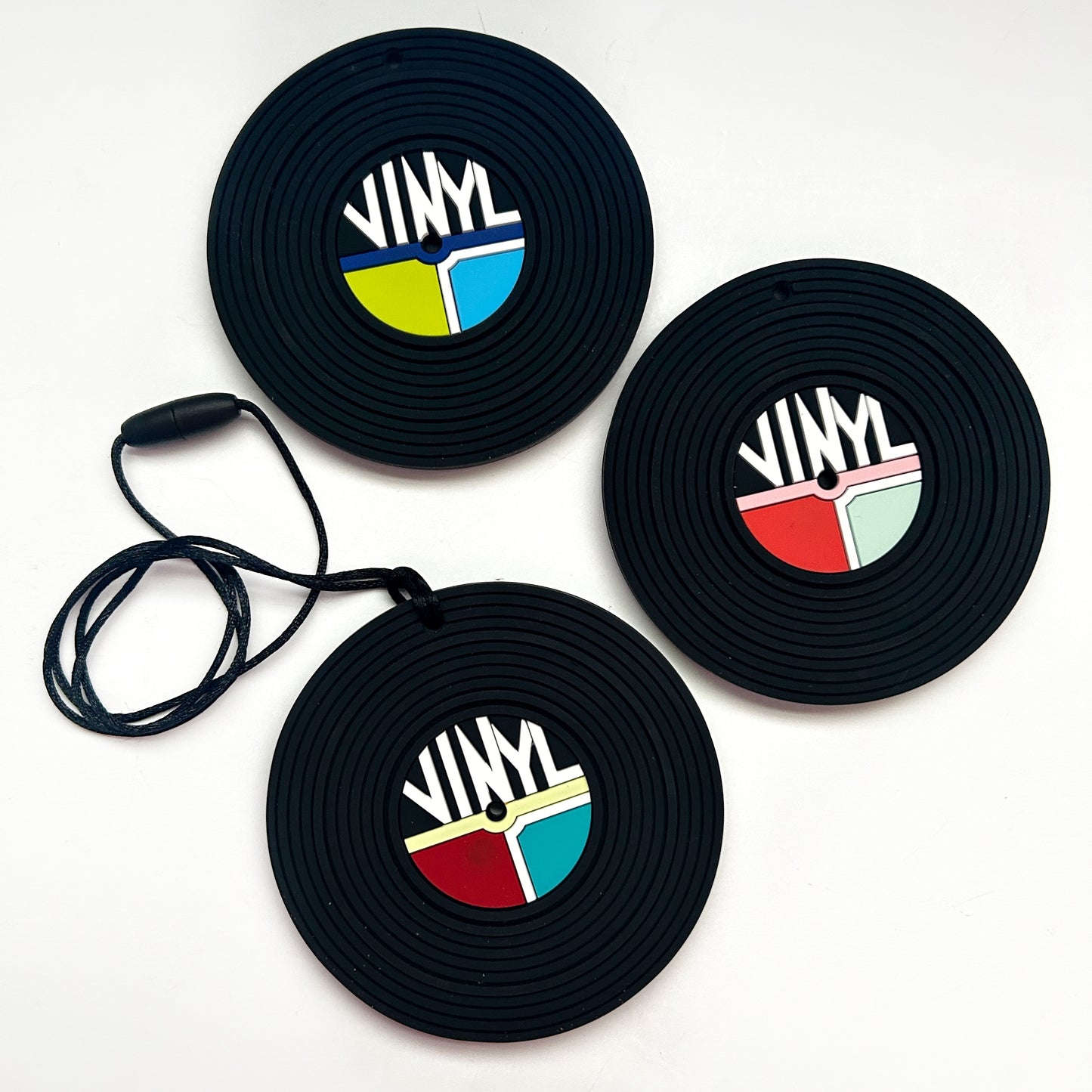 vinyl record chew necklace