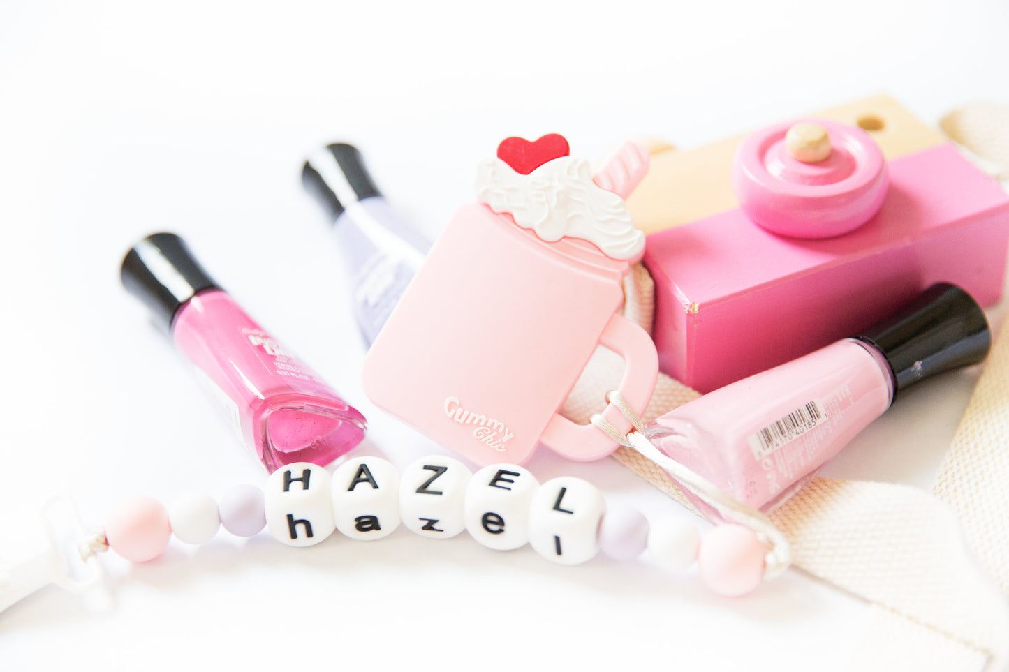 Customizable Milkshake Baby Teething Toy with Multi-Use Clip