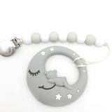 Moon and Stars Teething Toy || Clip on Teether