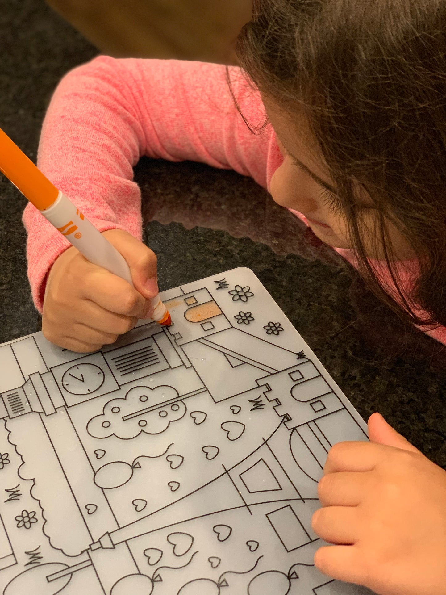 Reusable Silicone Placemat: Entertain Kids with Washable Coloring Placemat