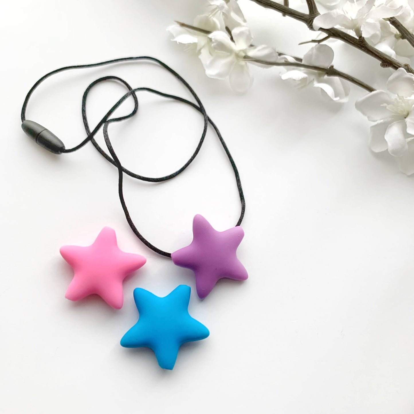 Silicone star sensory necklace