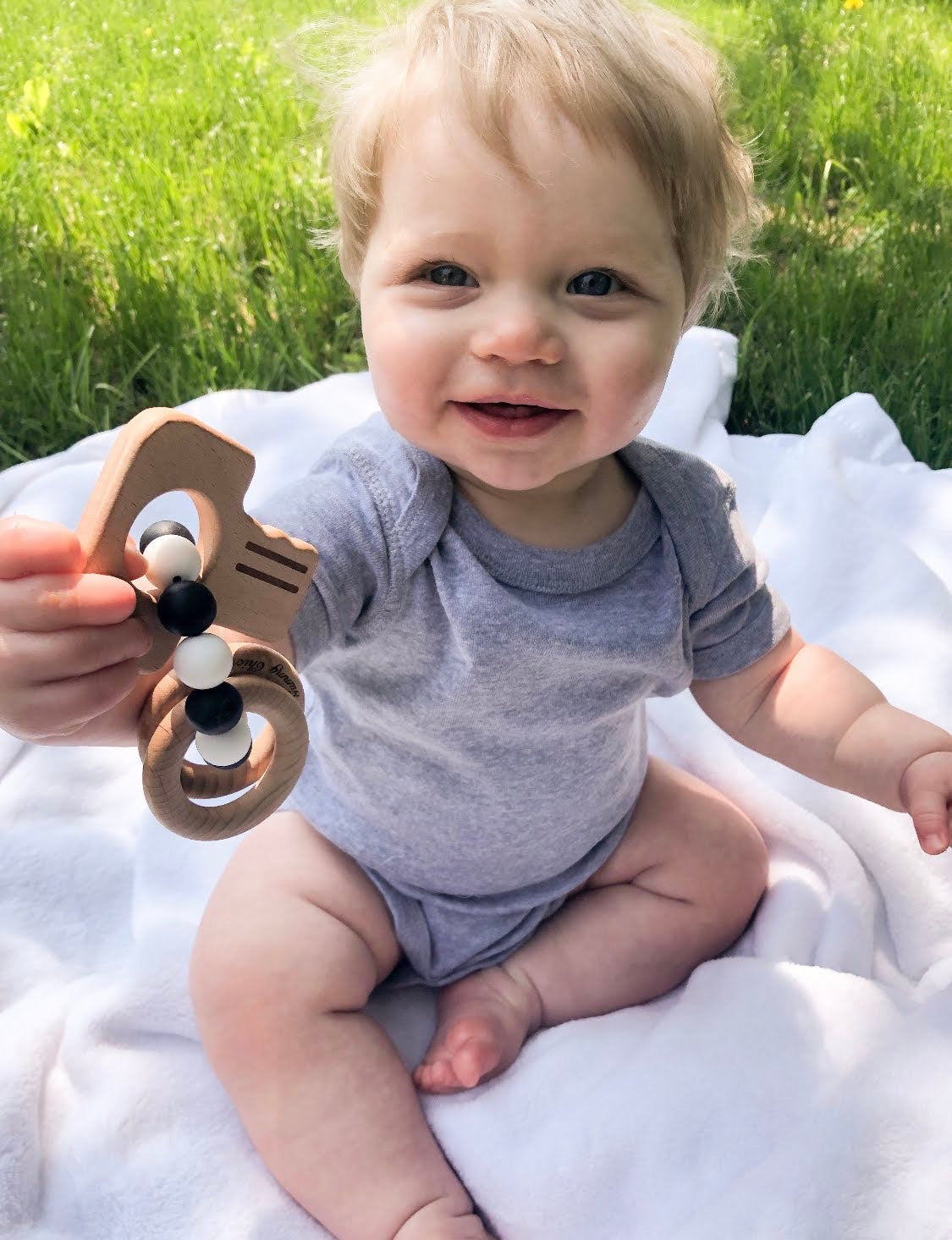 black and white beads