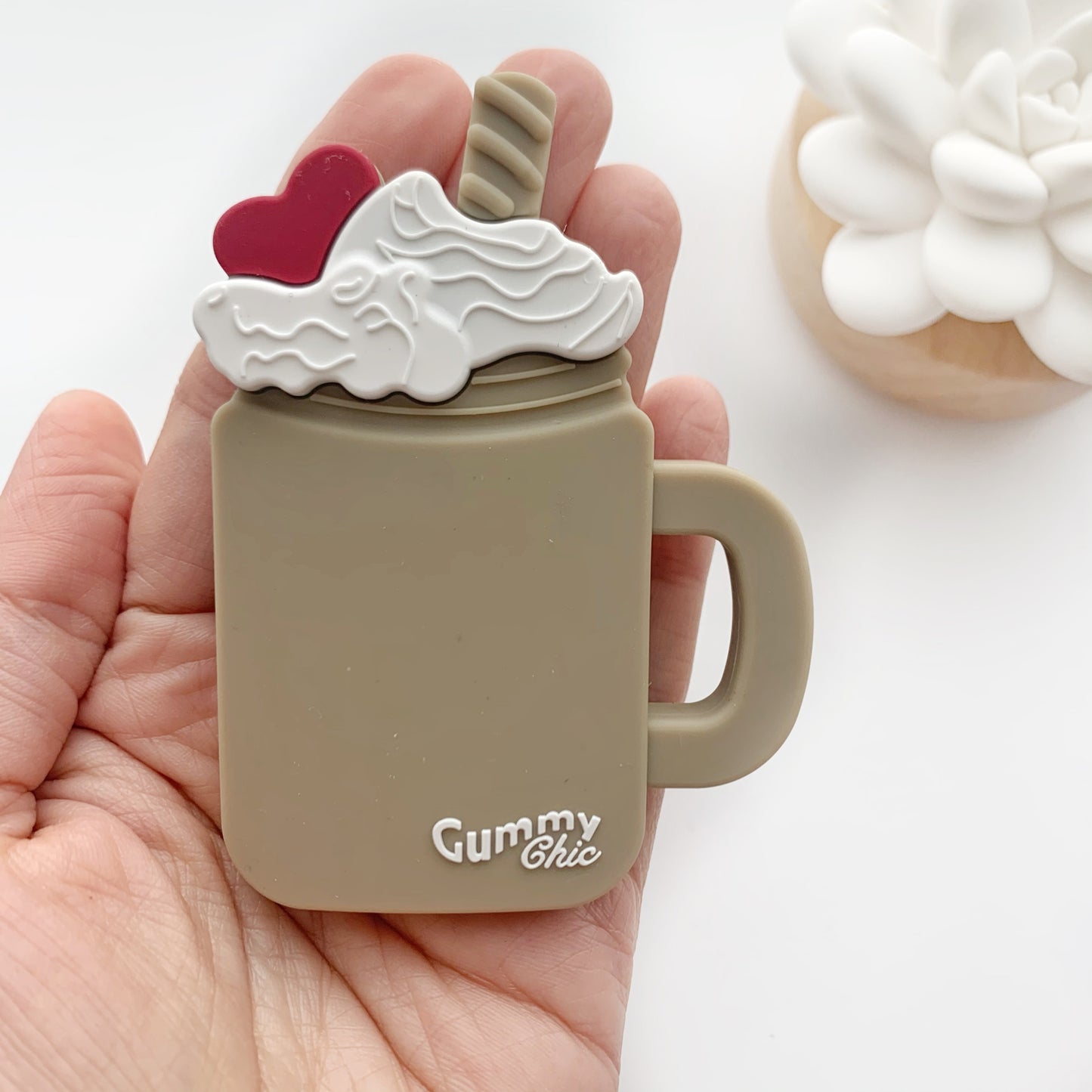 gummy chic milkshake teether for babies teething unique gift for infants