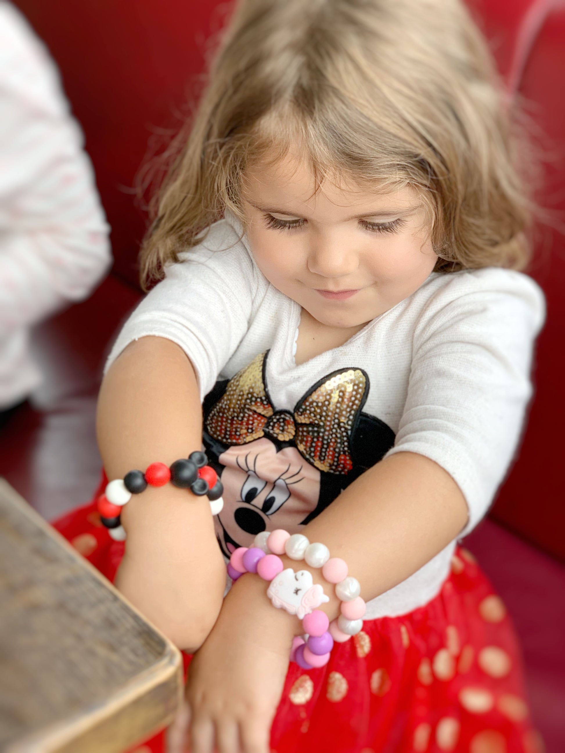sensory silcione beaded bracelet