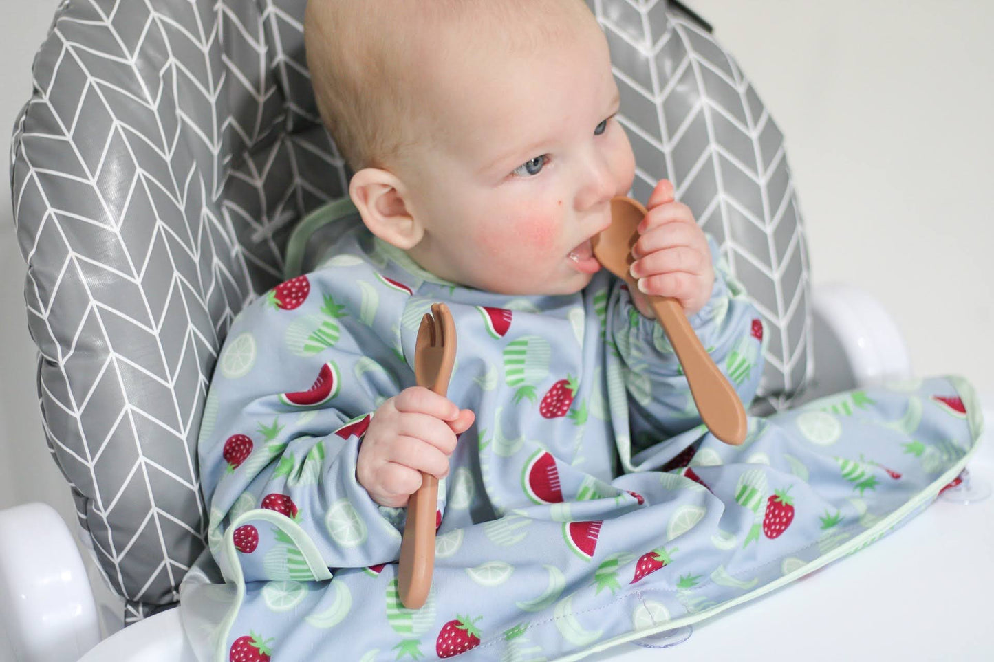Silicone Toddler Training Utensils: Safe & Easy to Use for Self-Feeding