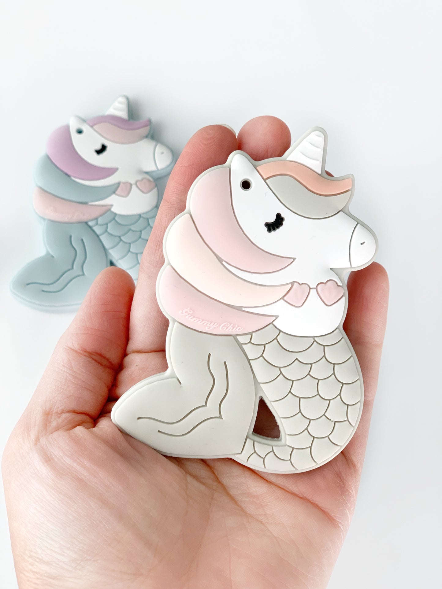 Mermicorn Clip on Teether - Food Grade Silicone Teether for Kids