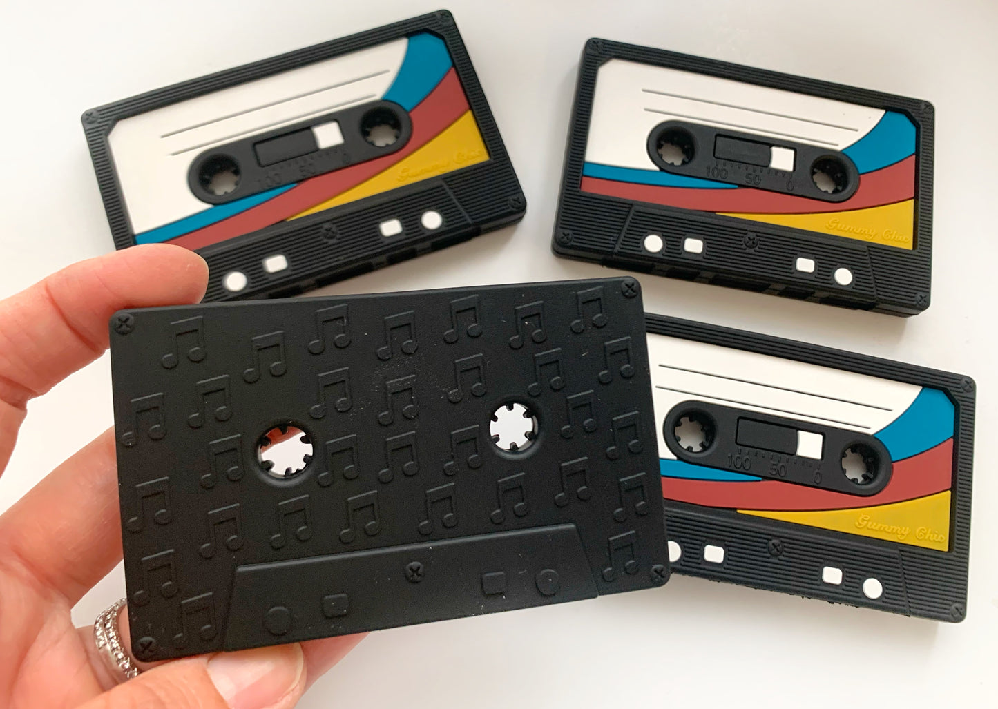 80's & 90's Inspired Limited Edition Cassette Baby Teether: Safe & Stylish Teething Aid
