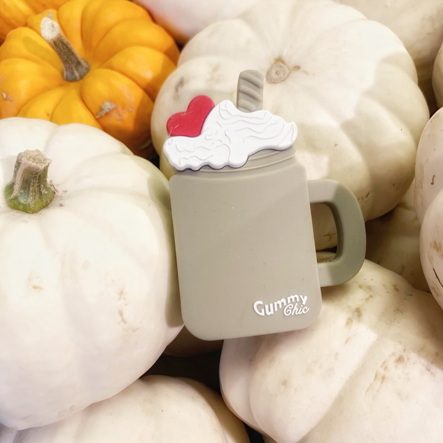 Food Grade Silicone Milkshake Sensory Pendant: Safe Chewing Fun Necklace