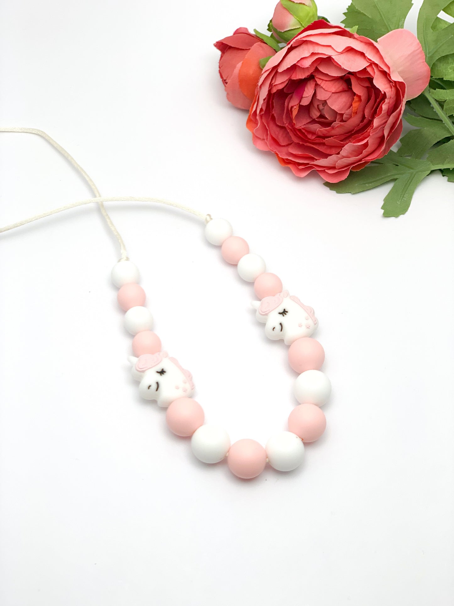 Chew Necklaces for Anxiety: Mini Unicorn Sensory Beaded Necklace