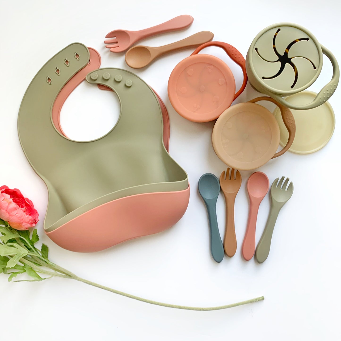 Silicone Toddler Training Utensils: Safe & Easy to Use for Self-Feeding