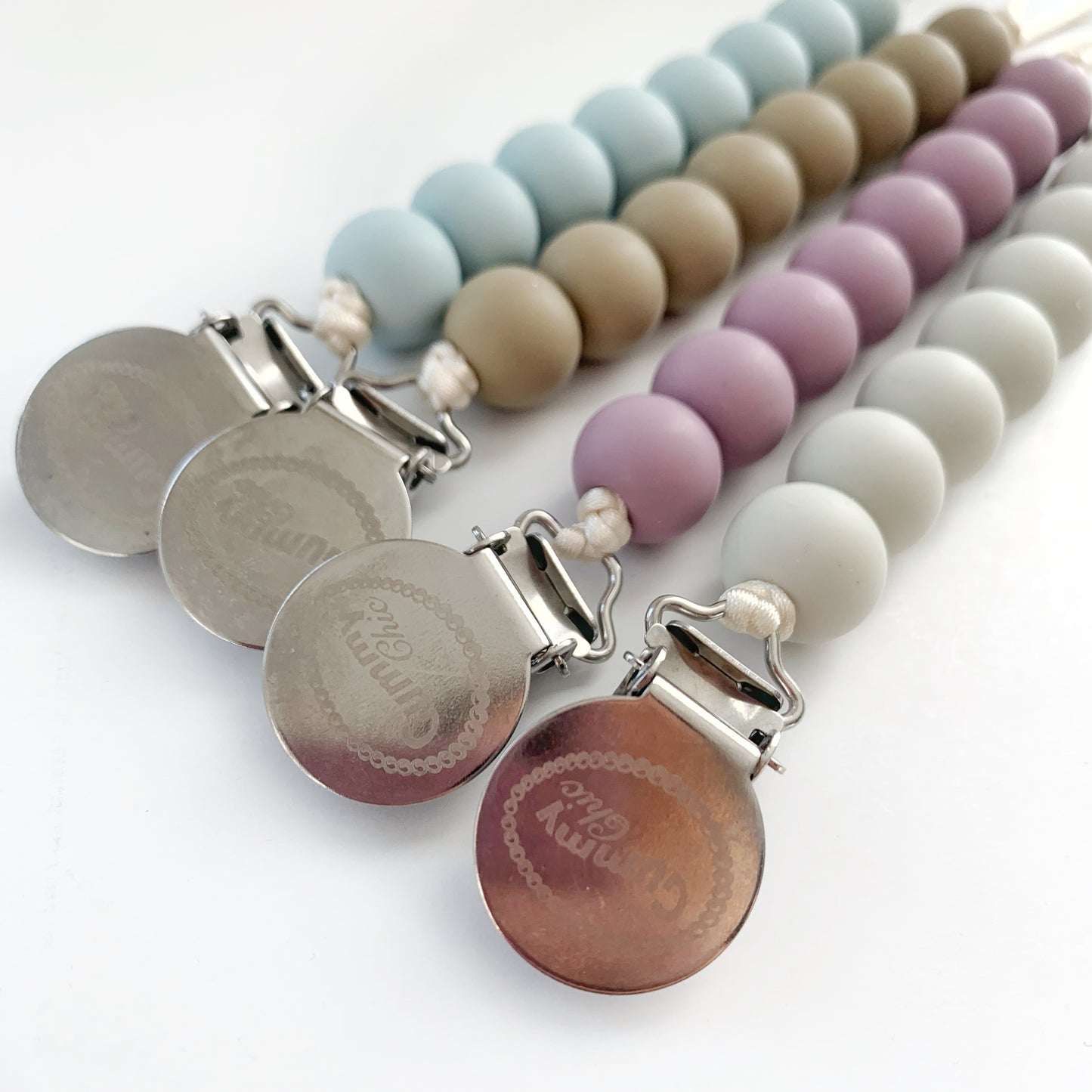 Premium Gummy Chic Baby Pacifier Holder Clip with Food Grade Silicone