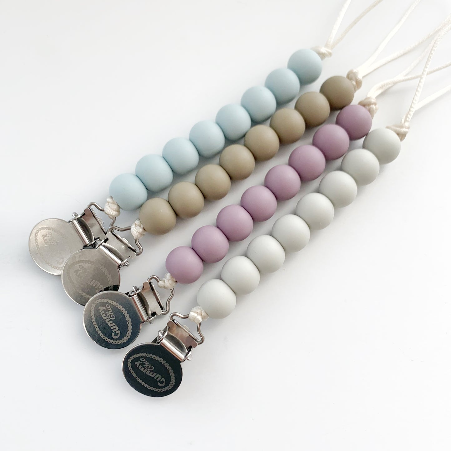 Premium Gummy Chic Baby Pacifier Holder Clip with Food Grade Silicone