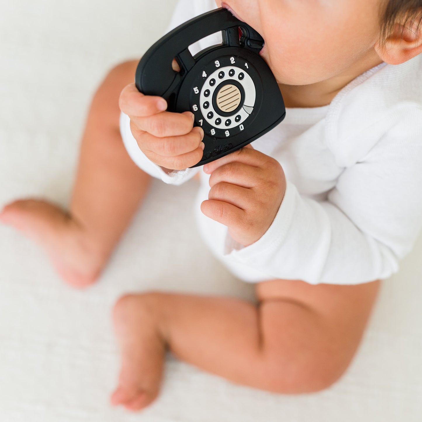 Gummy Chic Cool Baby Teether: Rotary Dial Phone Design