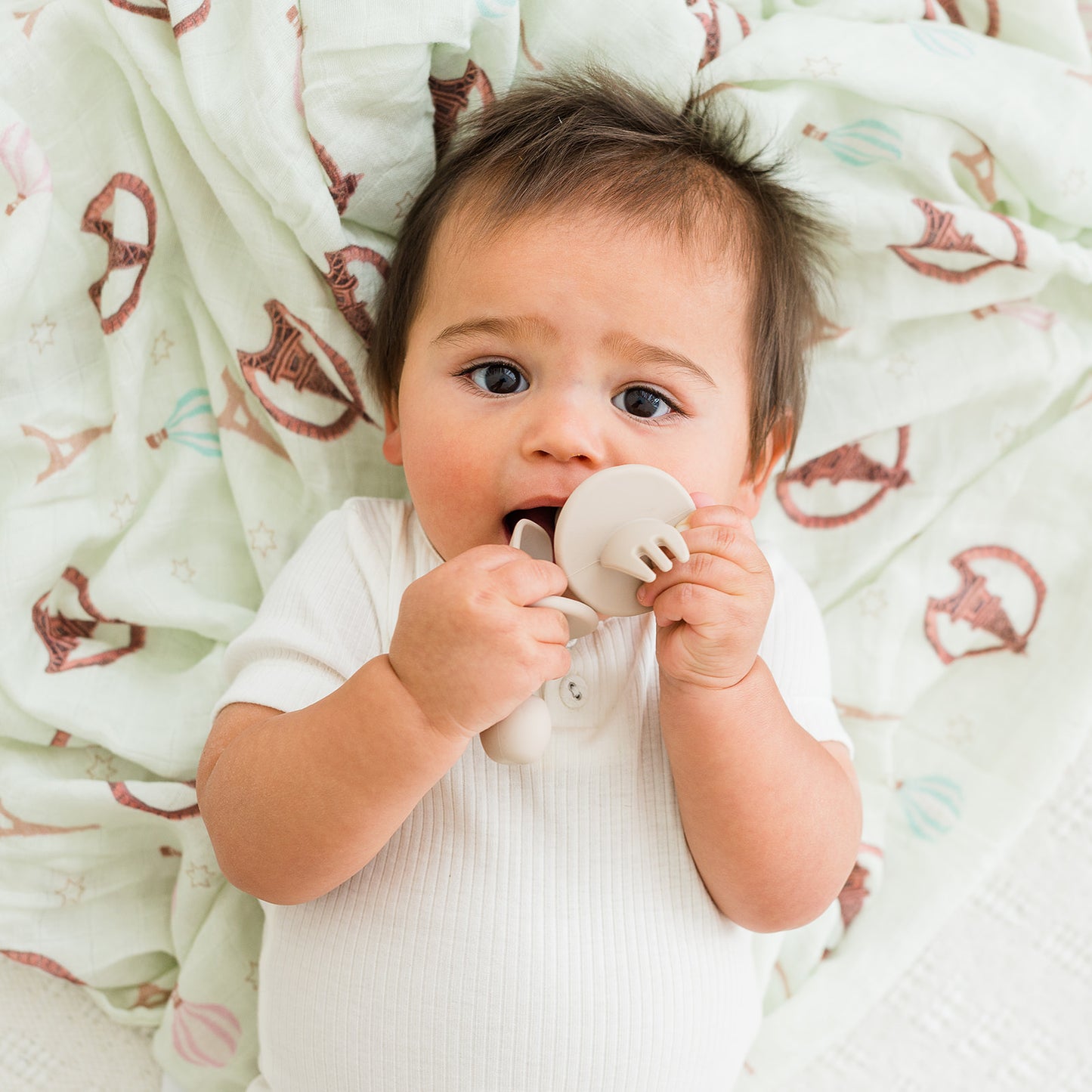 Silicone Fork and Spoon Training Utensils for Babies & Toddlers - Baby Toddler Training Utensils
