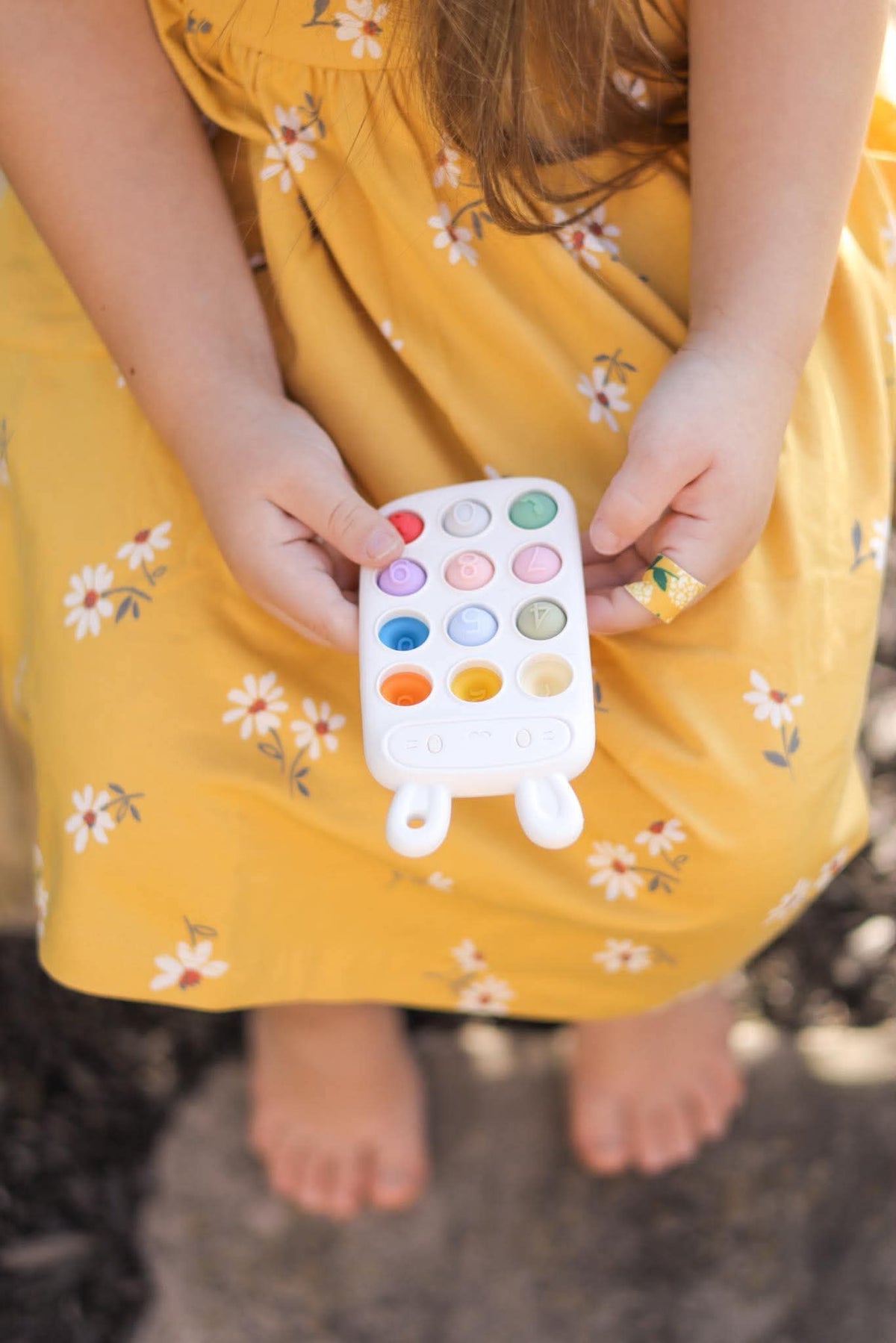 Bunny Phone Pop It Silicone Teether | Sensory Fidget Pendant
