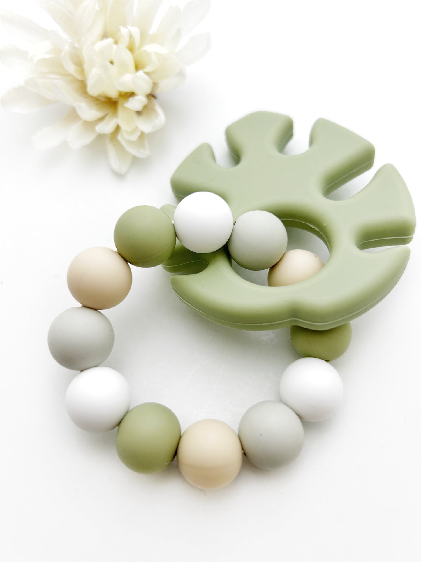 Chewable Monstera Leaf Silicone Baby Teether