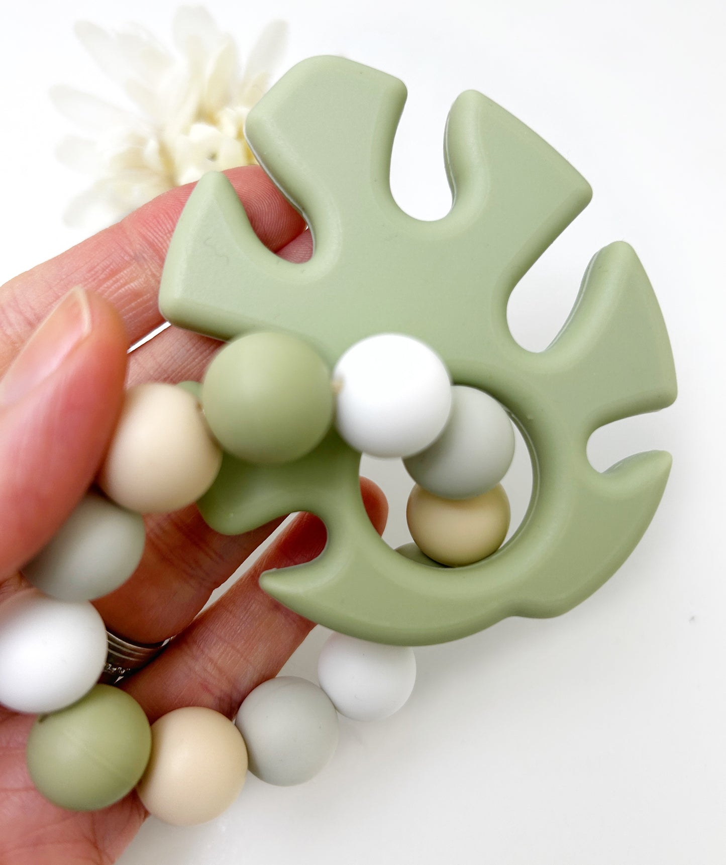 Chewable Monstera Leaf Silicone Baby Teether