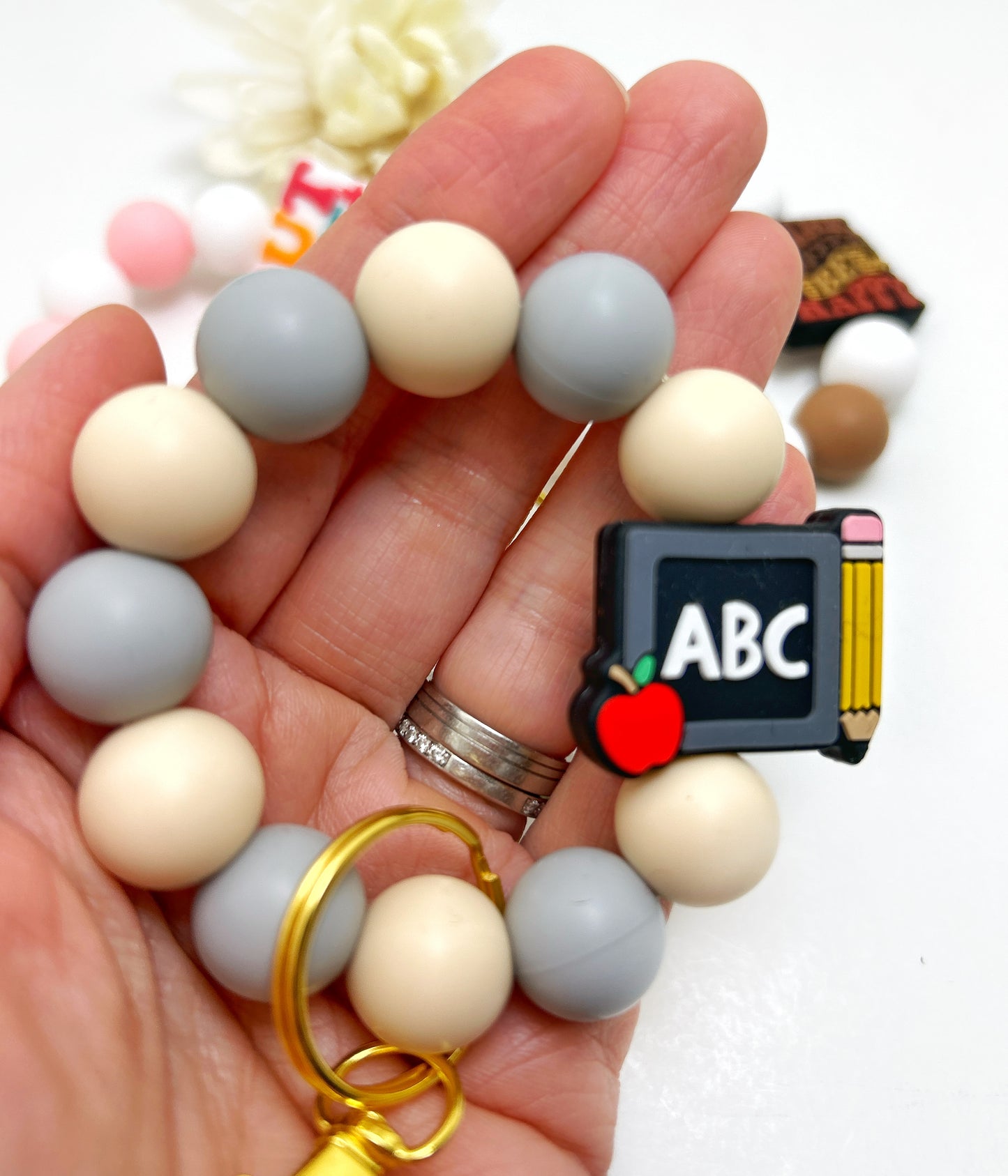 Silicone Practical Keychain: Fun and Stylish Key Holder Gift for Teachers
