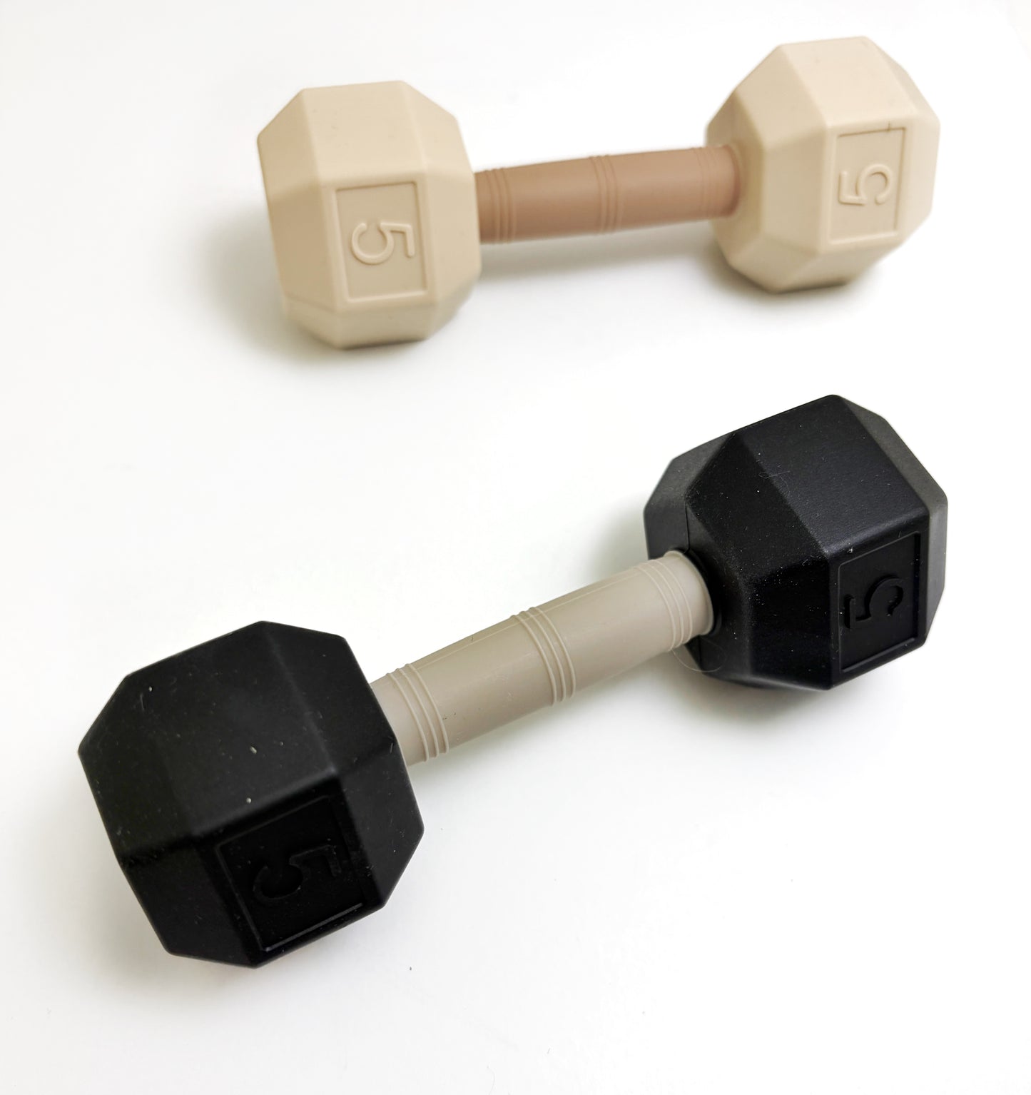 Silicone Dumbbell Rattle Teether