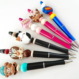 Back to School Silicone Beaded Pen