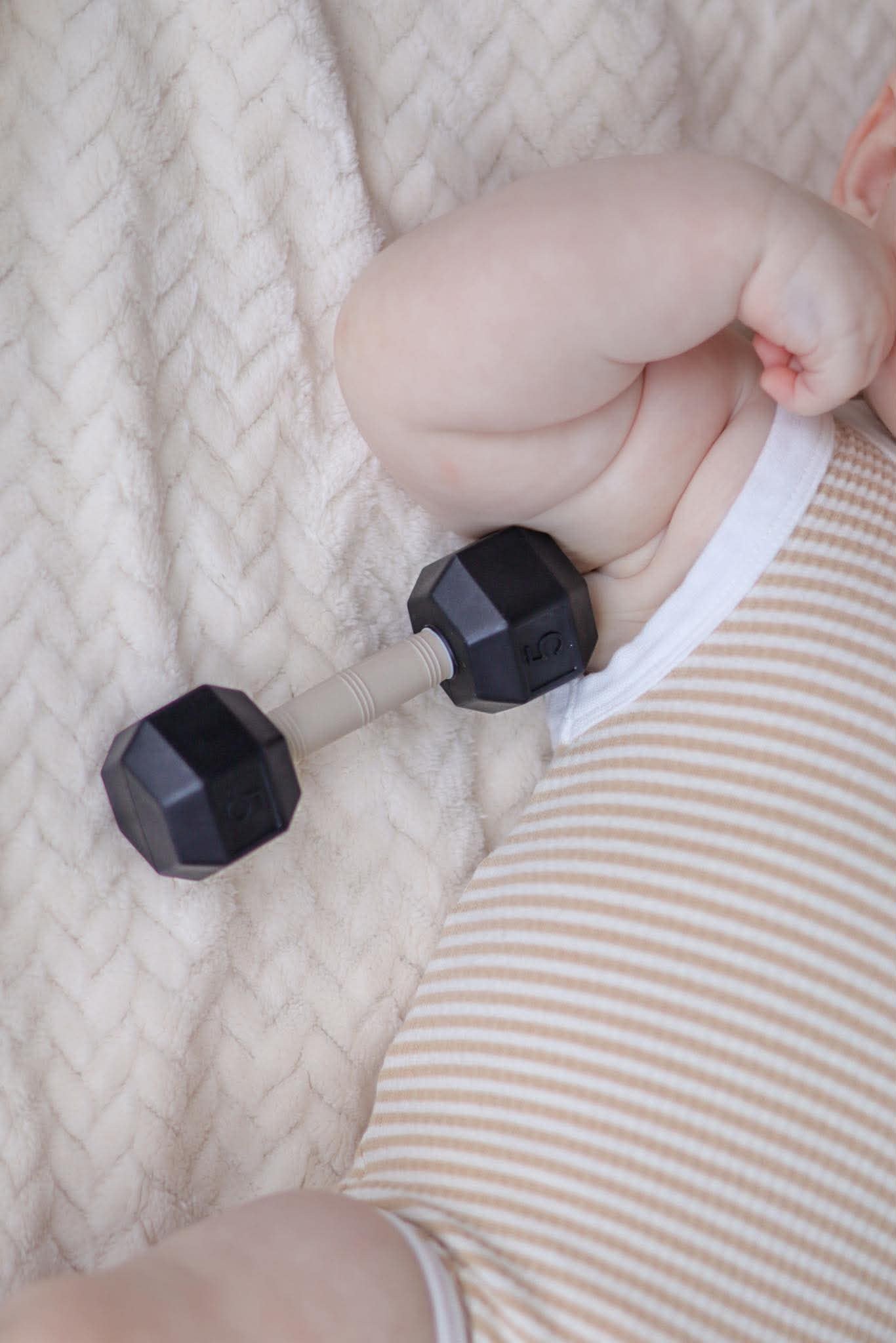 Silicone Dumbbell Rattle Teether