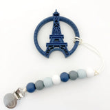 Paris Tower Silicone Teething Toy | Clip on Teether