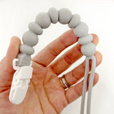 flexible silicone pacifier clip for baby toy