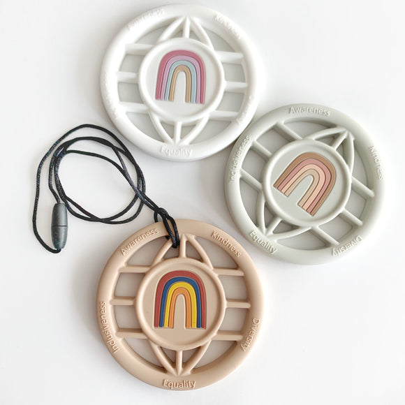 rainbow world, sensory pendant rainbow, inclusive rainbow