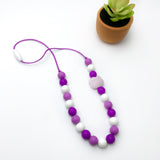 sensory cat necklacce purple