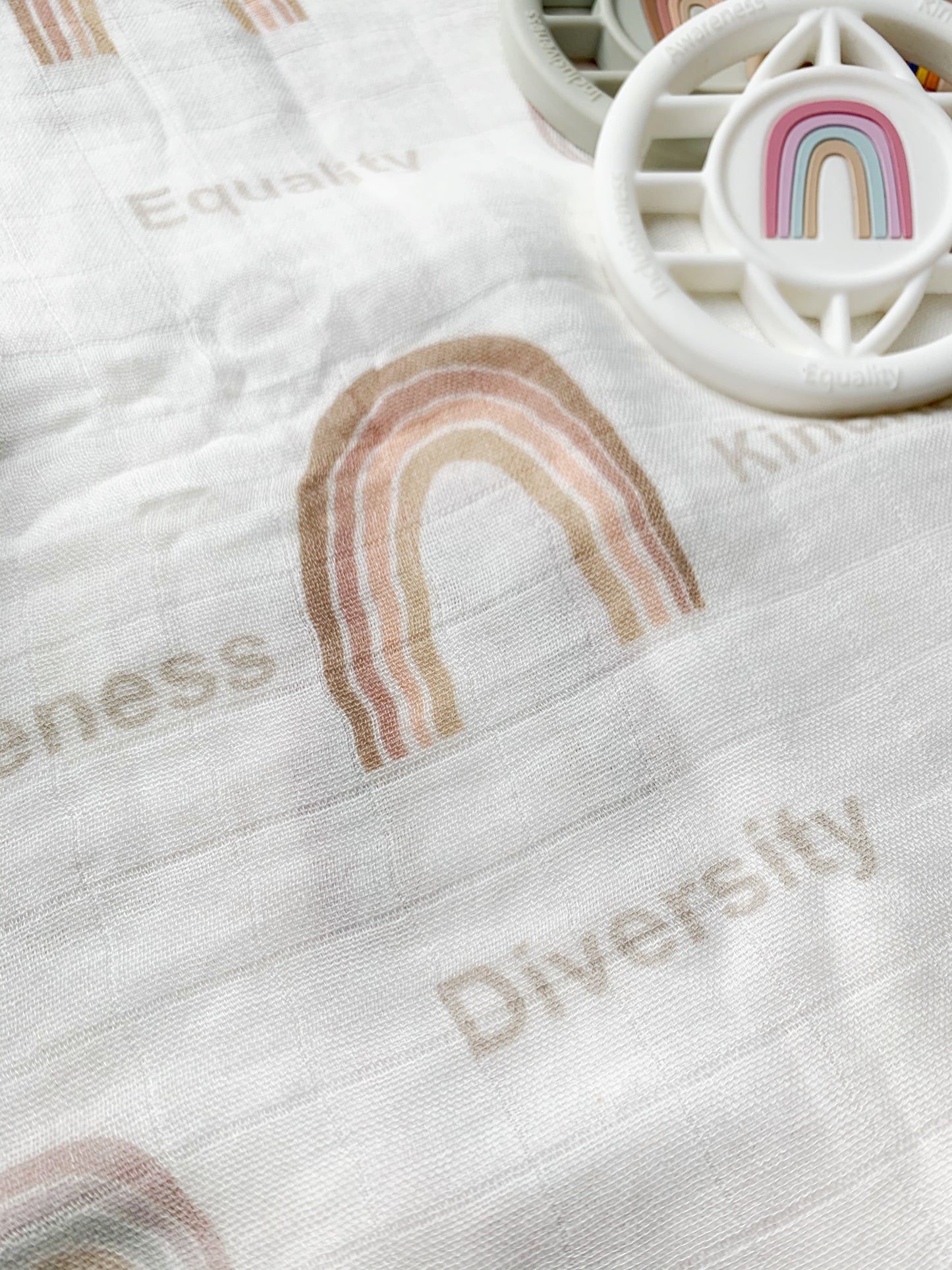 Rainbow World Organic Muslin Blanket