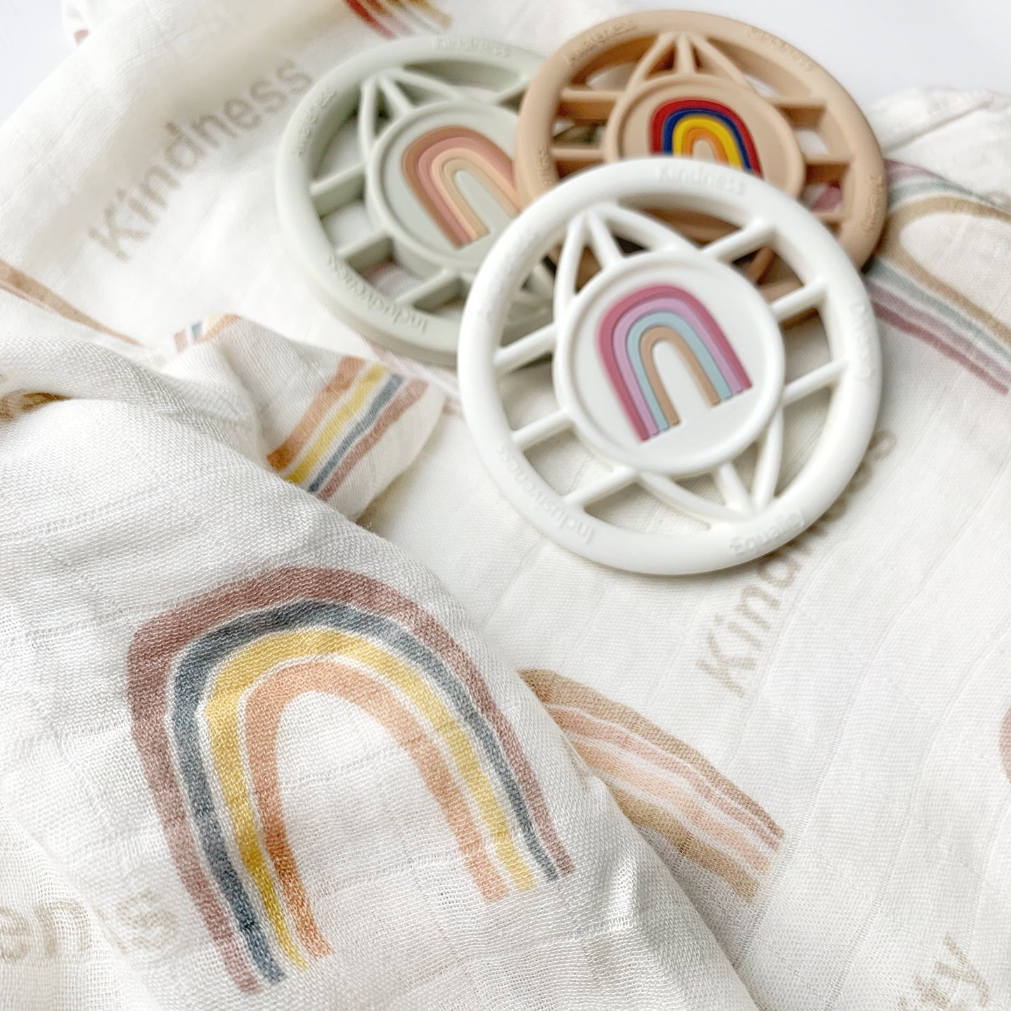 Rainbow World Organic Muslin Blanket