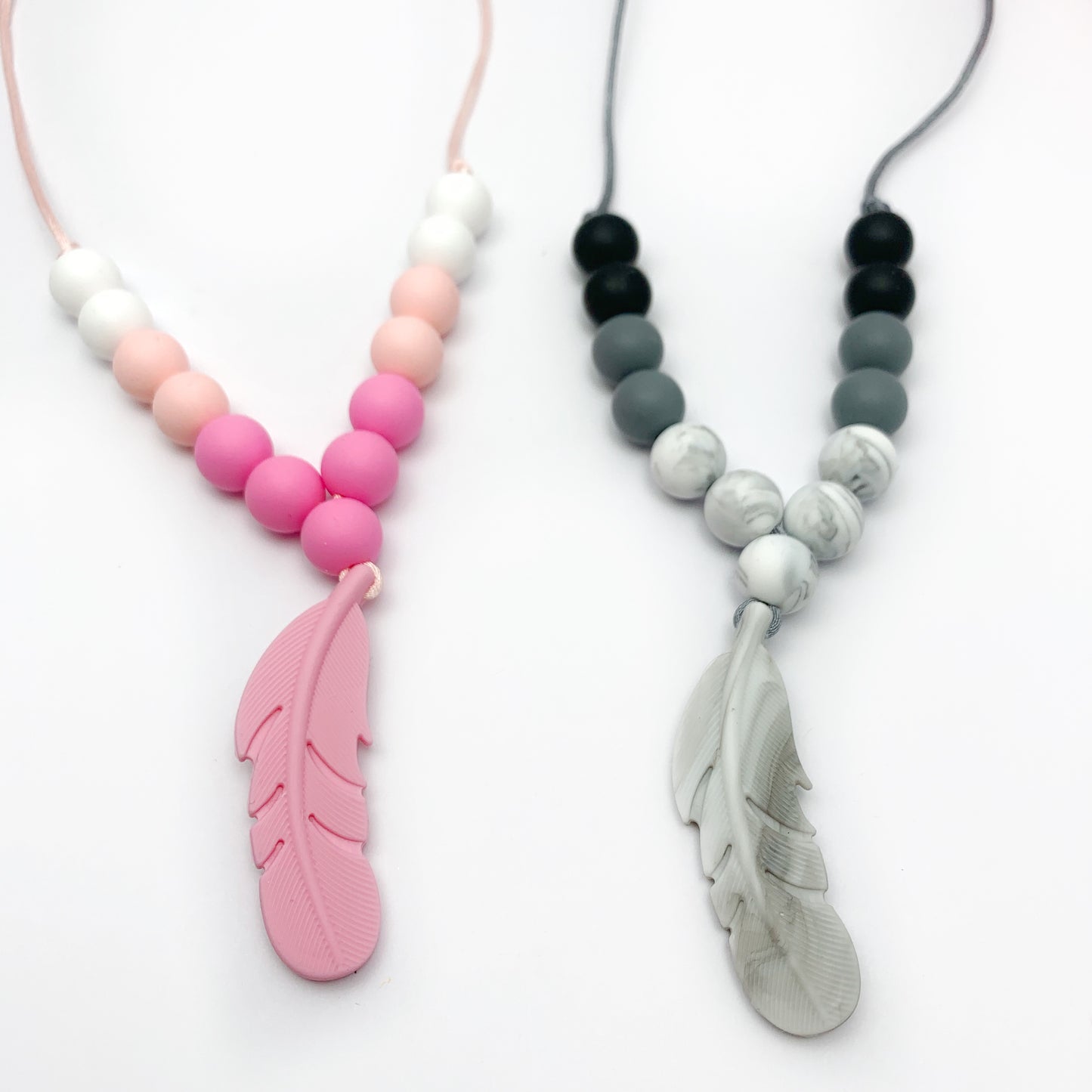 feather sensory necklace