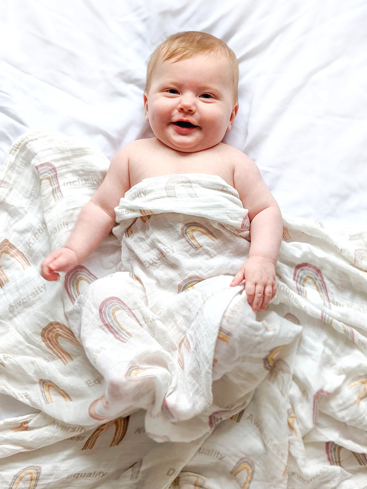 Rainbow World Organic Muslin Blanket