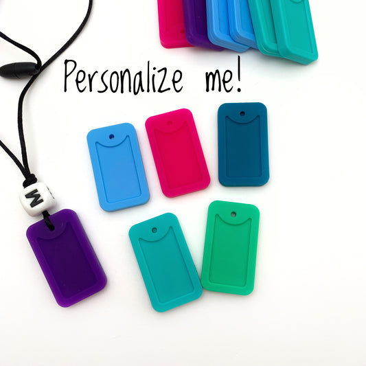 dog tag sensory necklace, Chew necklaces